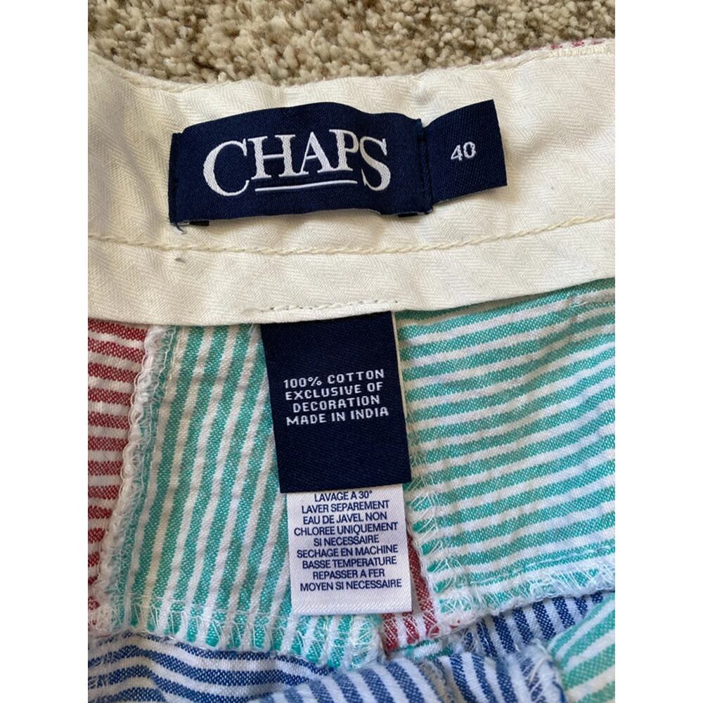 Men’s size 40 Patchwork Chaps Shorts - Picture 2 of 5